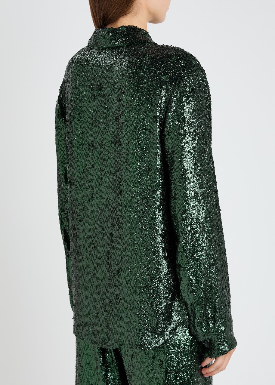 Dries Van Noten Chowy Sequin Shirt - 3