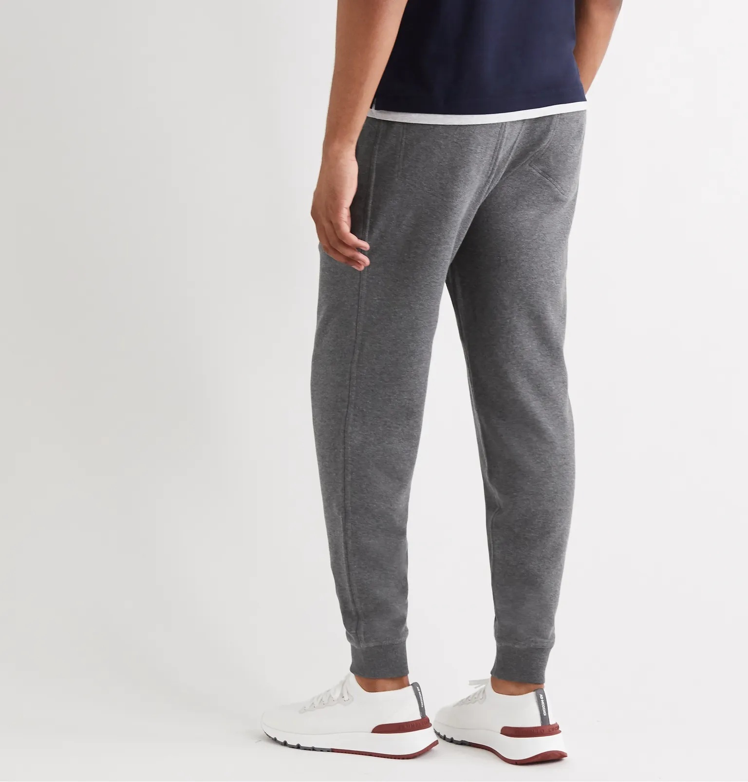 Tapered Cotton-Blend Jersey Sweatpants - 9