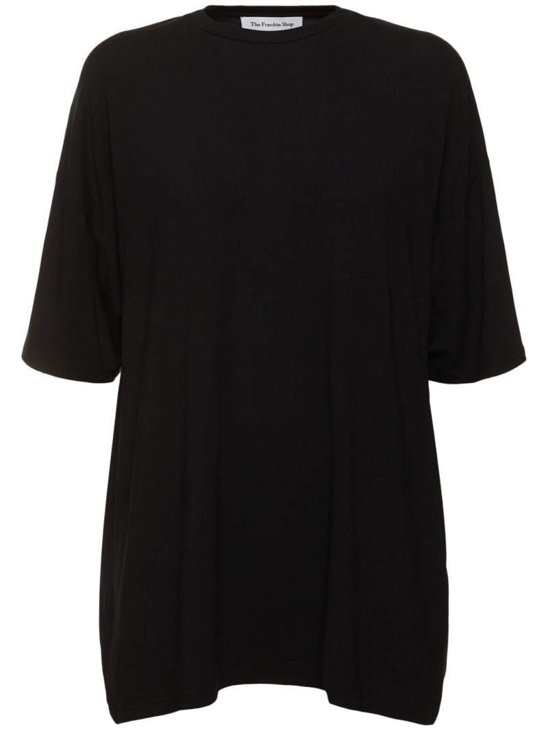 Ella boxy viscose t-shirt - 1