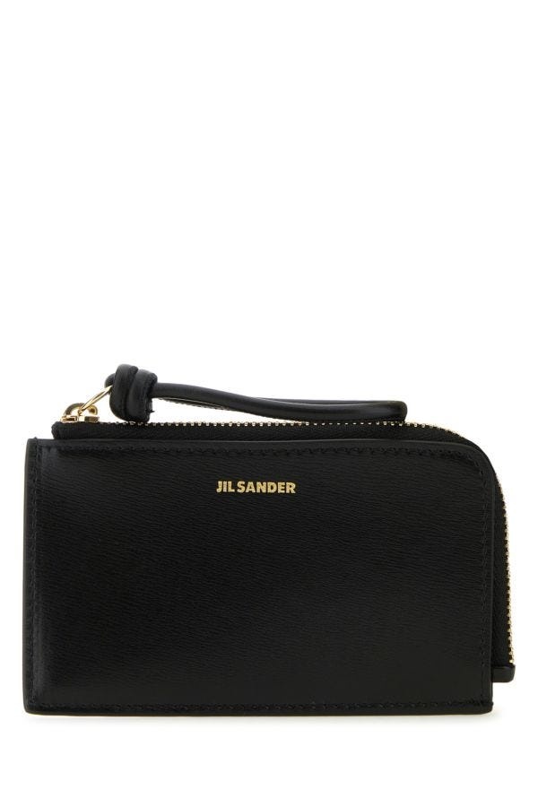 Jil Sander Woman Black Leather Wallet - 1