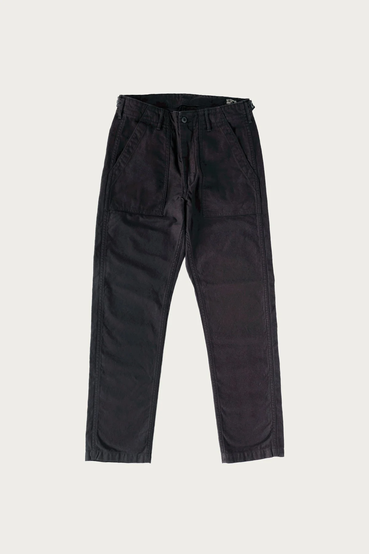 Slim Fit Fatigue Pants - Black - 1
