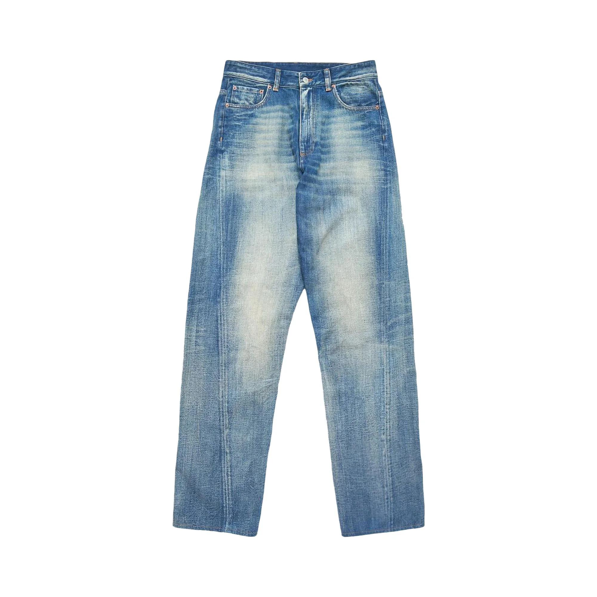 MM6 Maison Margiela Washed Denim Jeans 'Medium Blue' - 1