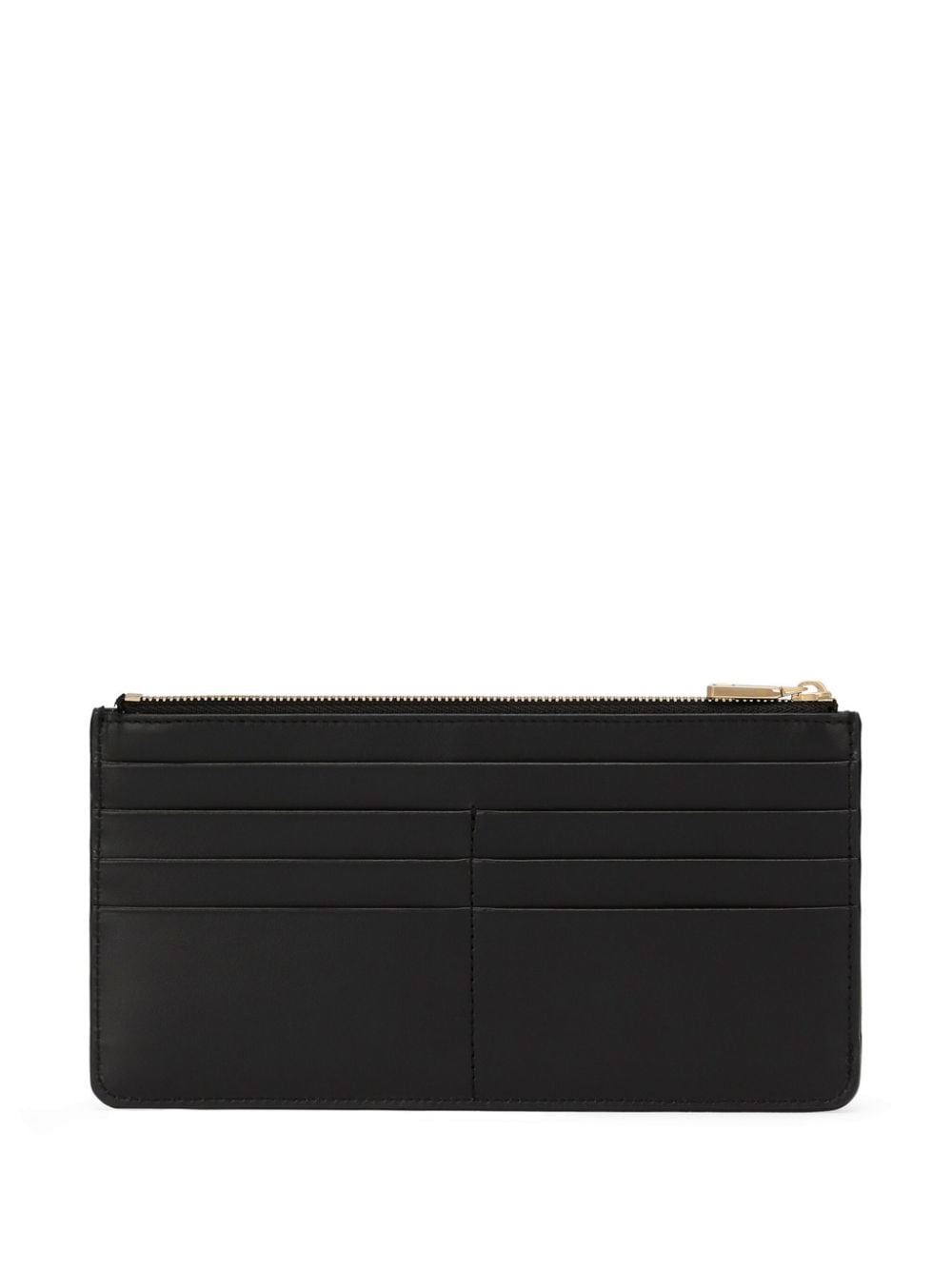 logo-plaque leather wallet - 2