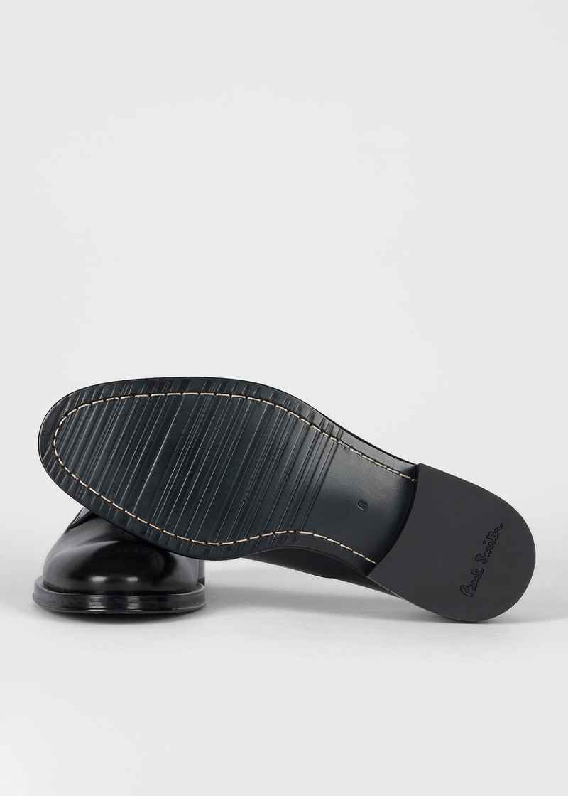 Paul Smith Black Leather 'Jason' Shoes outlook