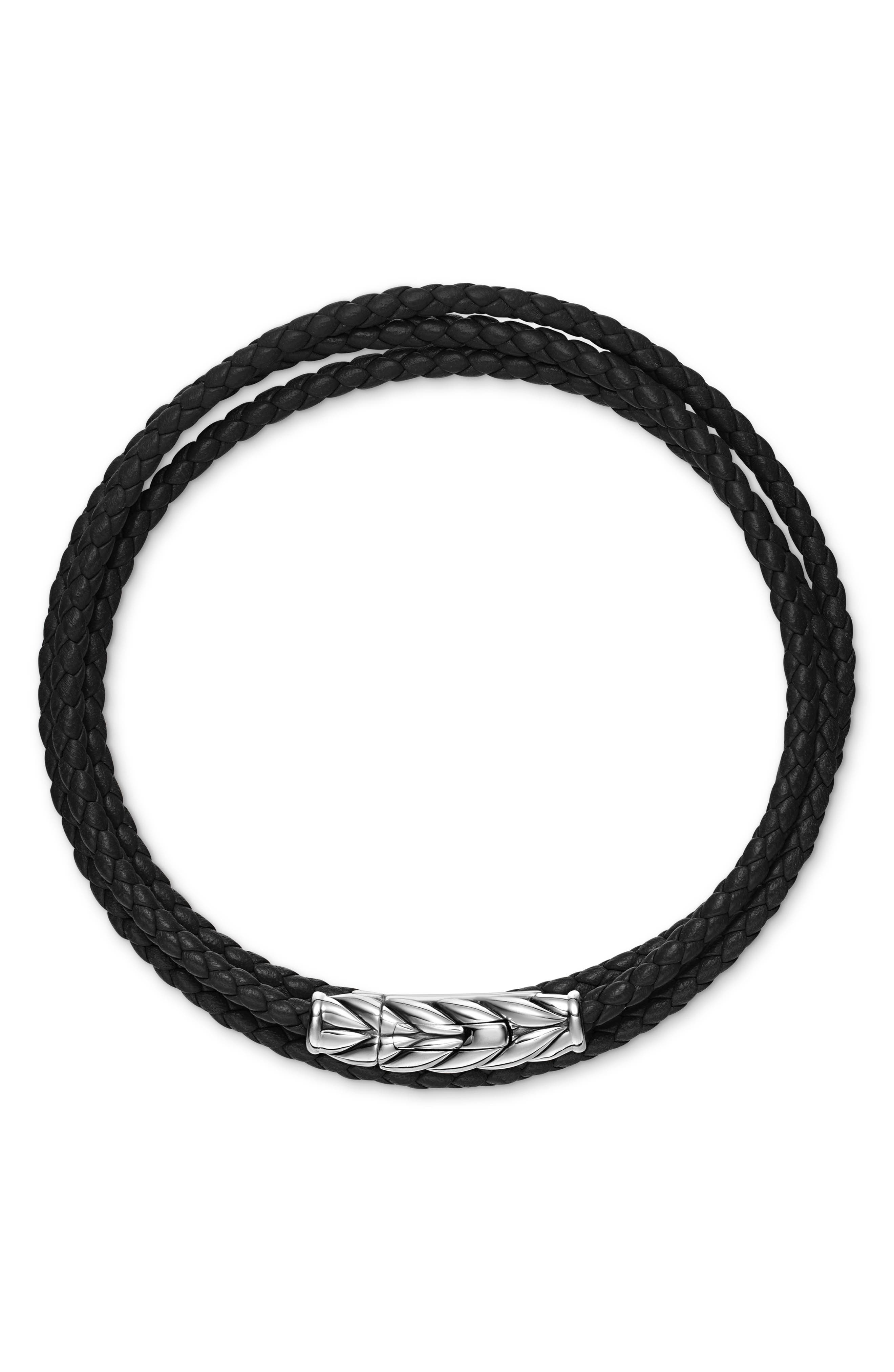 David Yurman Sterling Silver Leather Bracelet at Nordstrom - 3