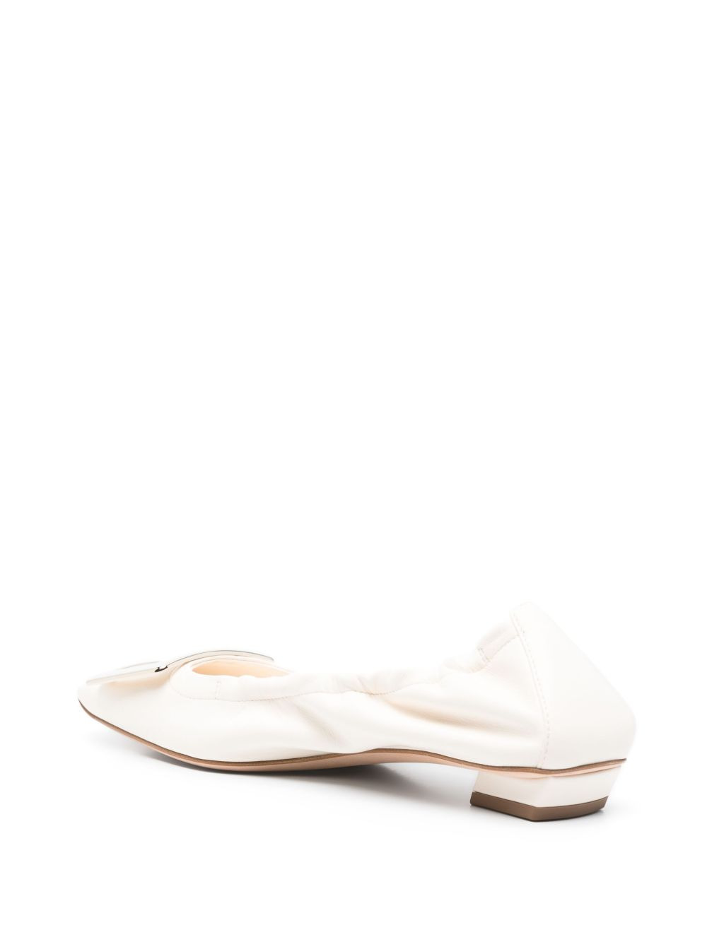 Roger Vivier Women Belle Vivier Leather Ballet Flats - 2
