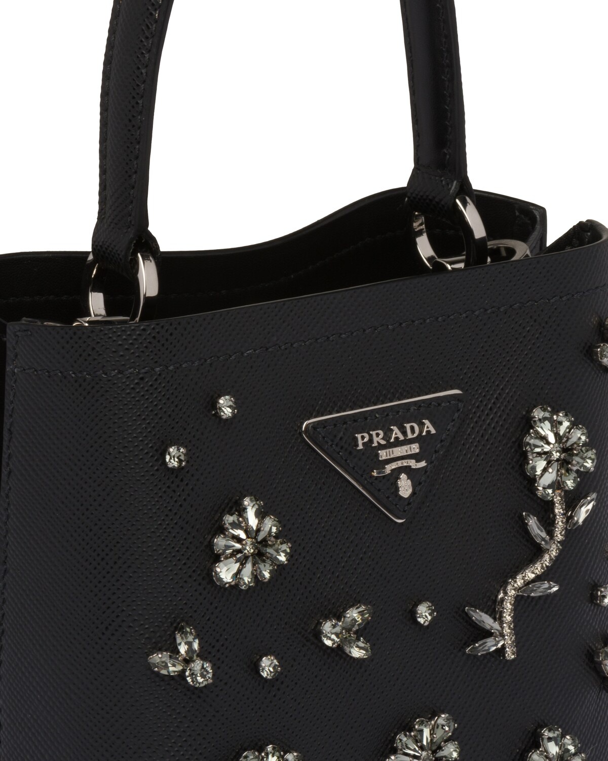 Small Prada Panier bag with appliqués - 6