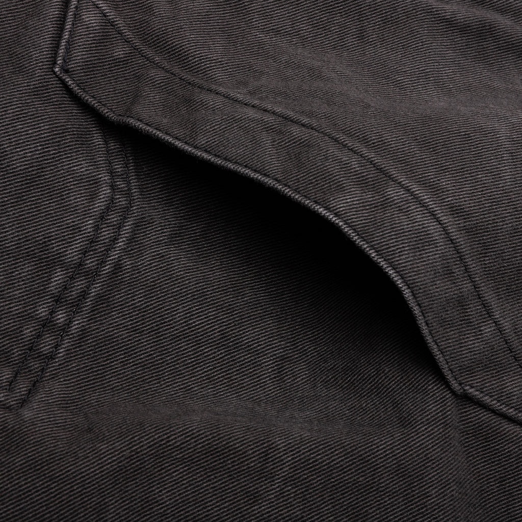 DENIM HOODIE - GRAY - 4