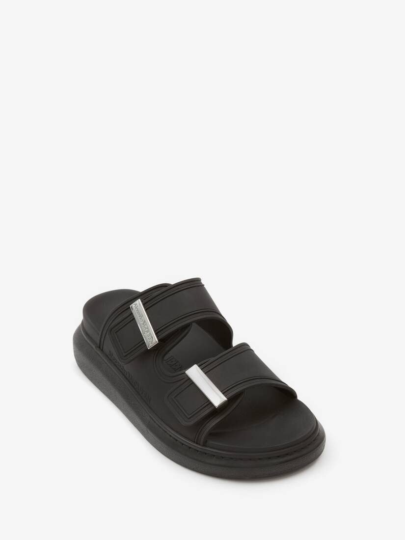 Women's Hybrid Slide in Black/silver - 2