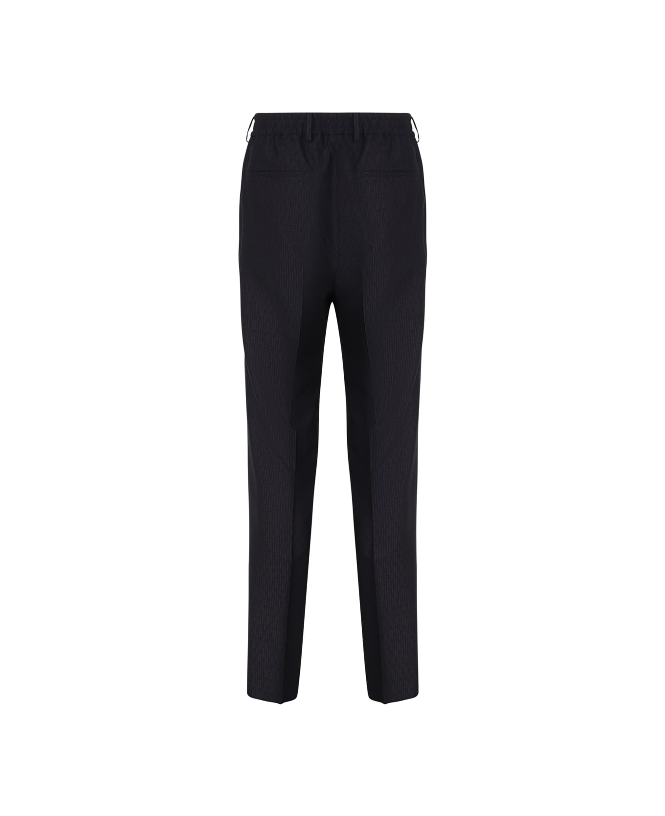 Ff Stripes Jacquard Wool Trousers - 3