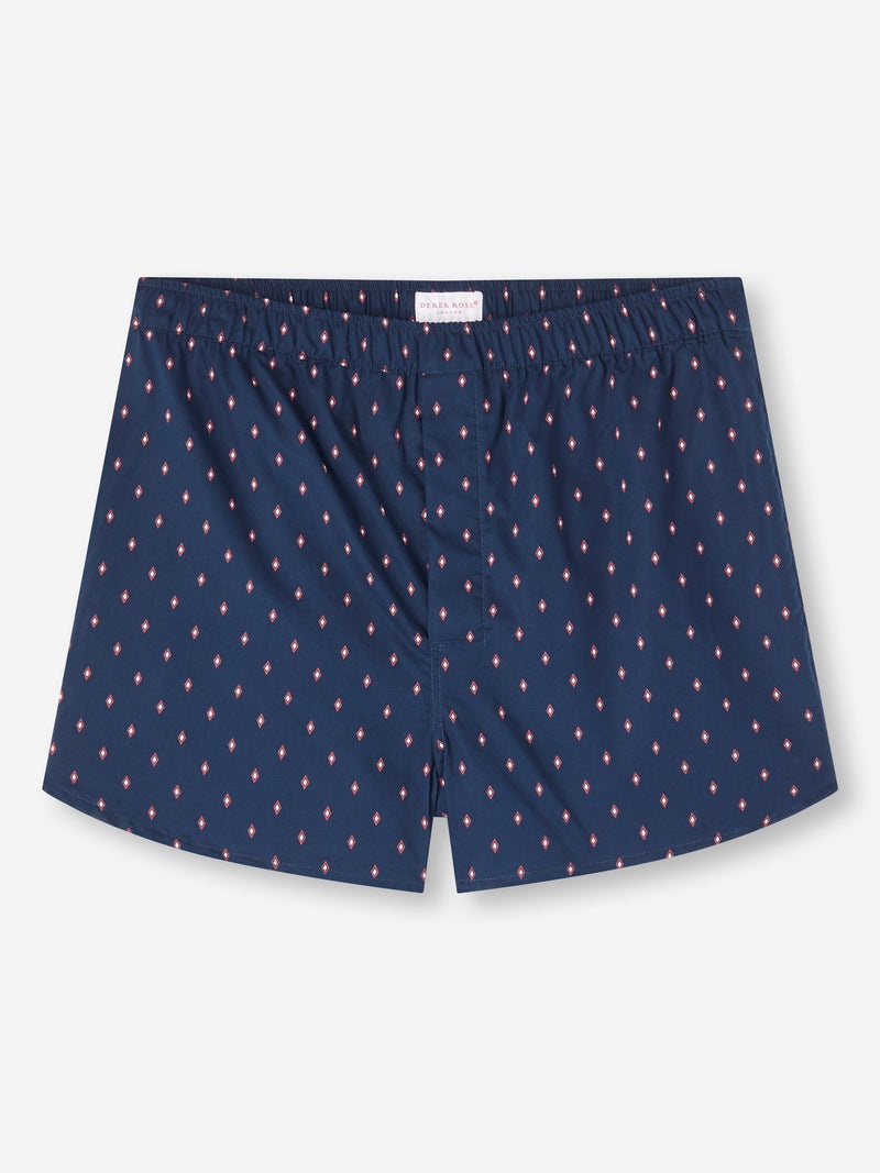 Men's Modern Fit Boxers Nelson 96 Cotton Batiste Navy - 1