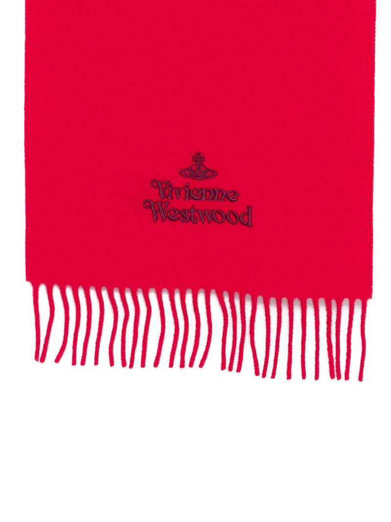 Vivienne Westwood logo-embroidered scarf outlook