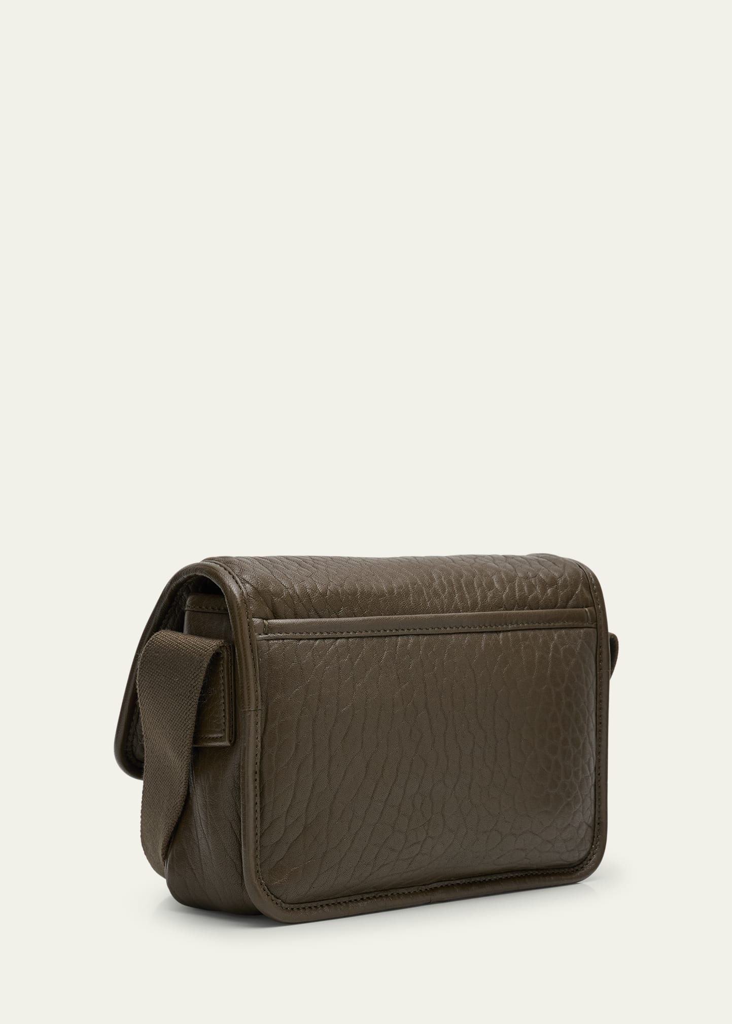Men's Niki Small Messenger Bag in Grained Lambskin - 3