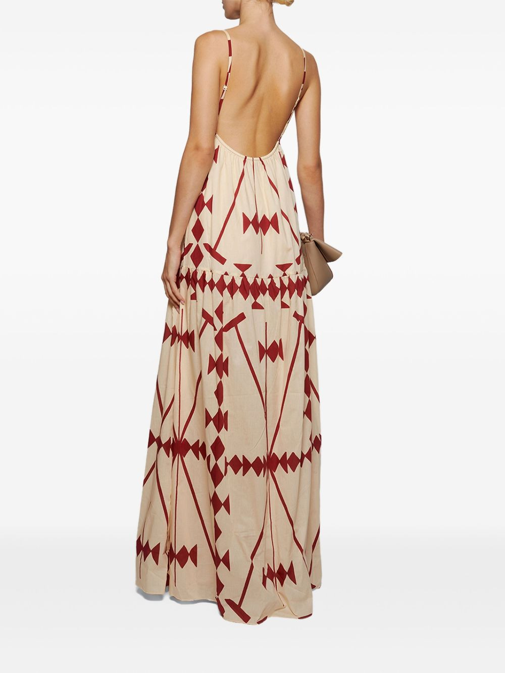 Zea Palm geometric-print dress - 4