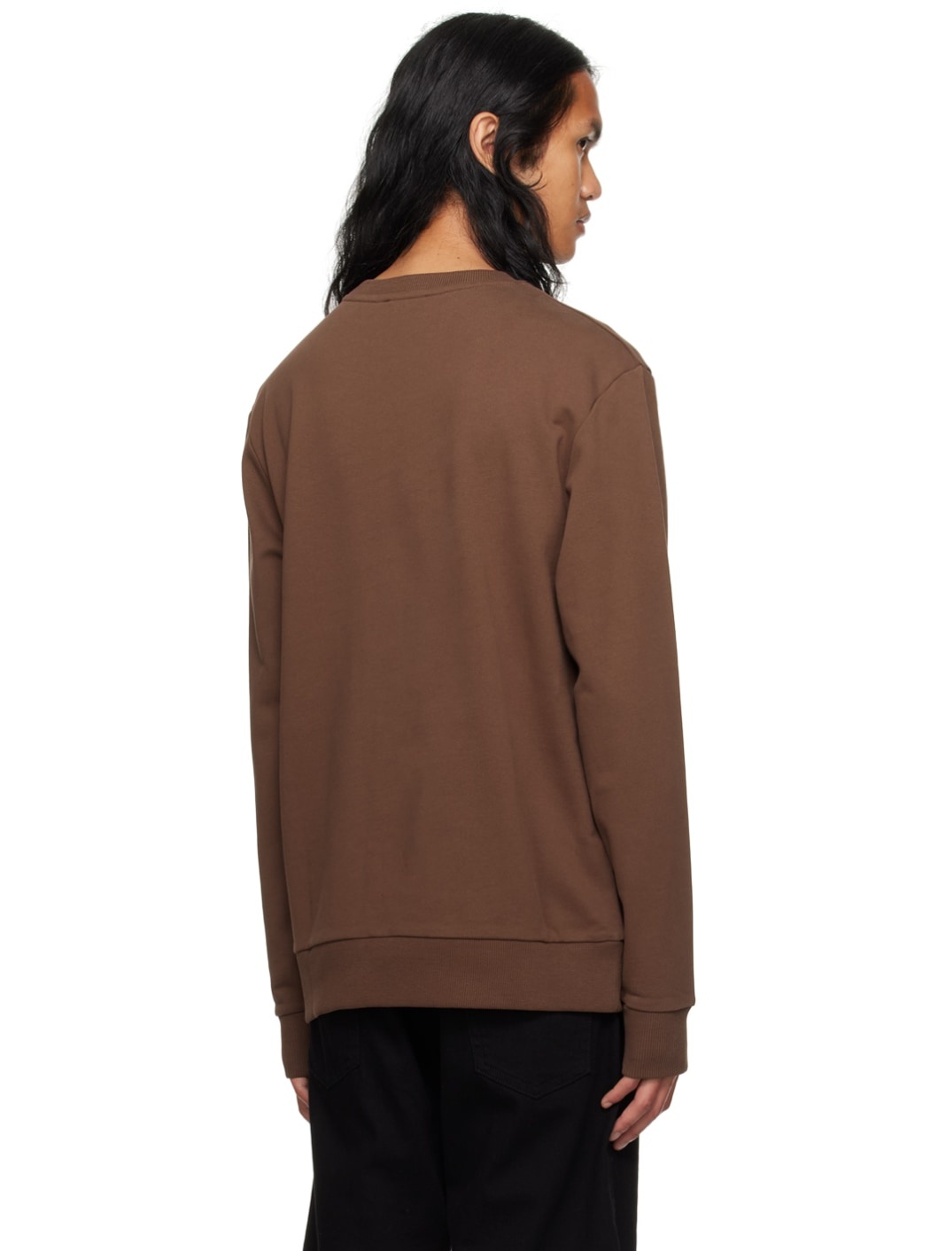 Brown Bonded Sweatshirt - 3