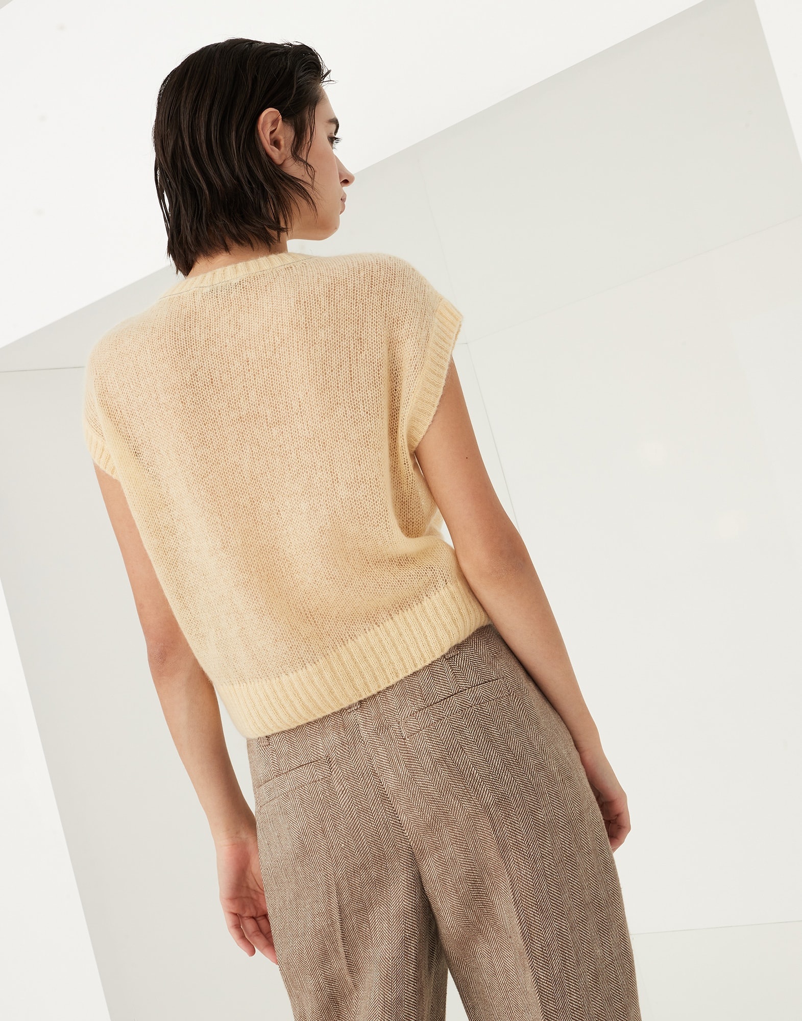 Mohair and wool sweater with monili - 2