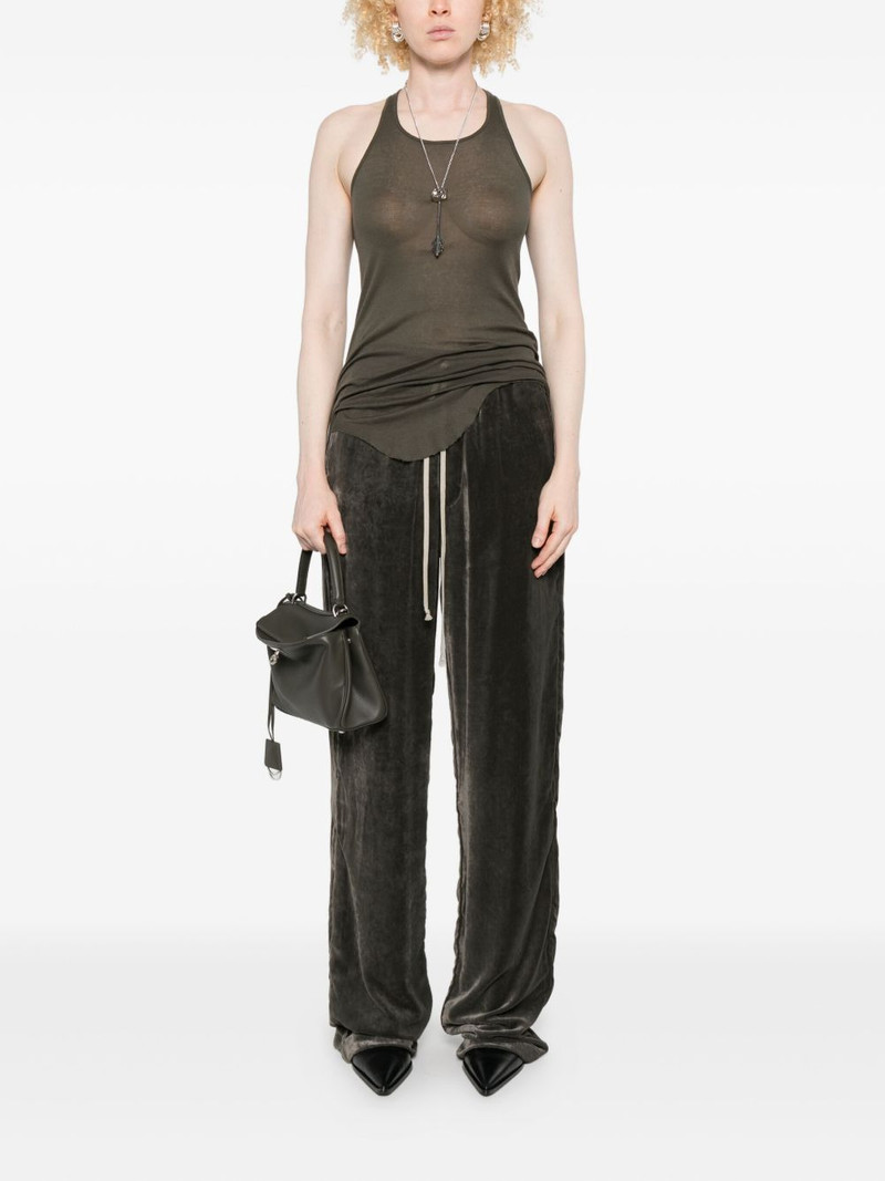 Rick Owens raw-edge tank top outlook
