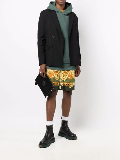 VERSACE baroque-pattern knee-length shorts outlook