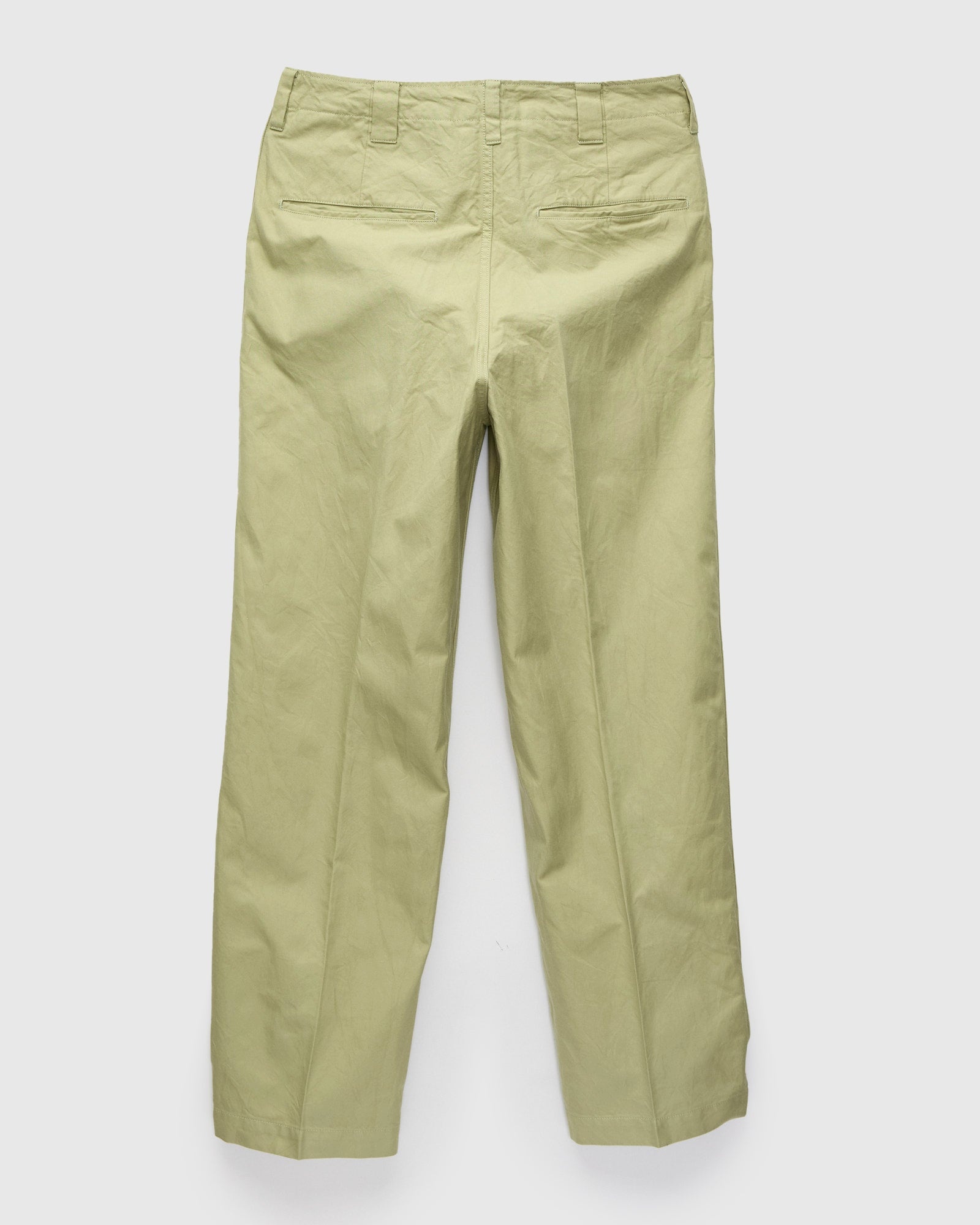 Wide Chino Pants in Light Green - 3
