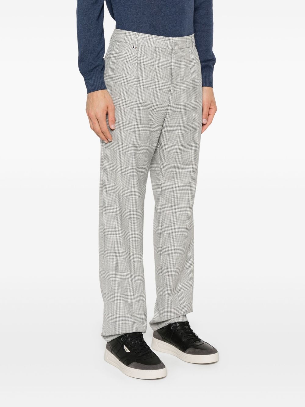 tartan-check trousers - 3