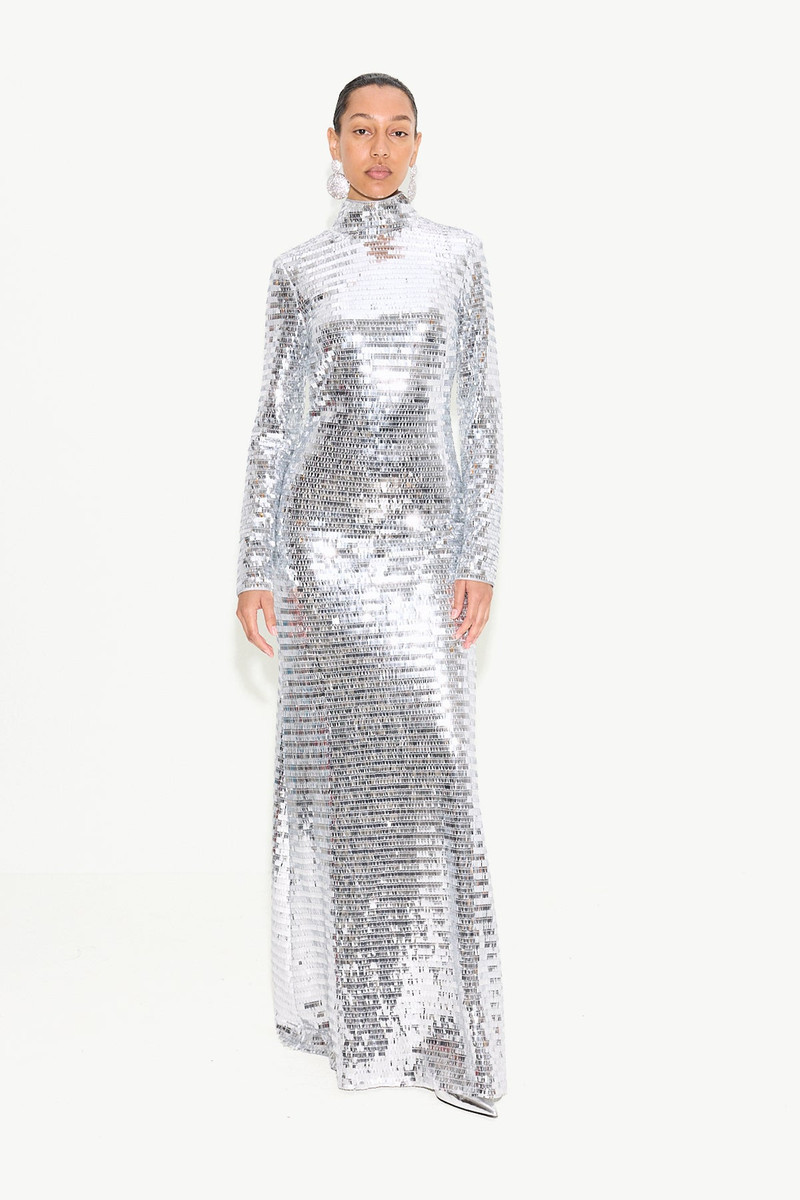 ARCHIVE Sequin Sculpty Dress in Satellite Silver 5