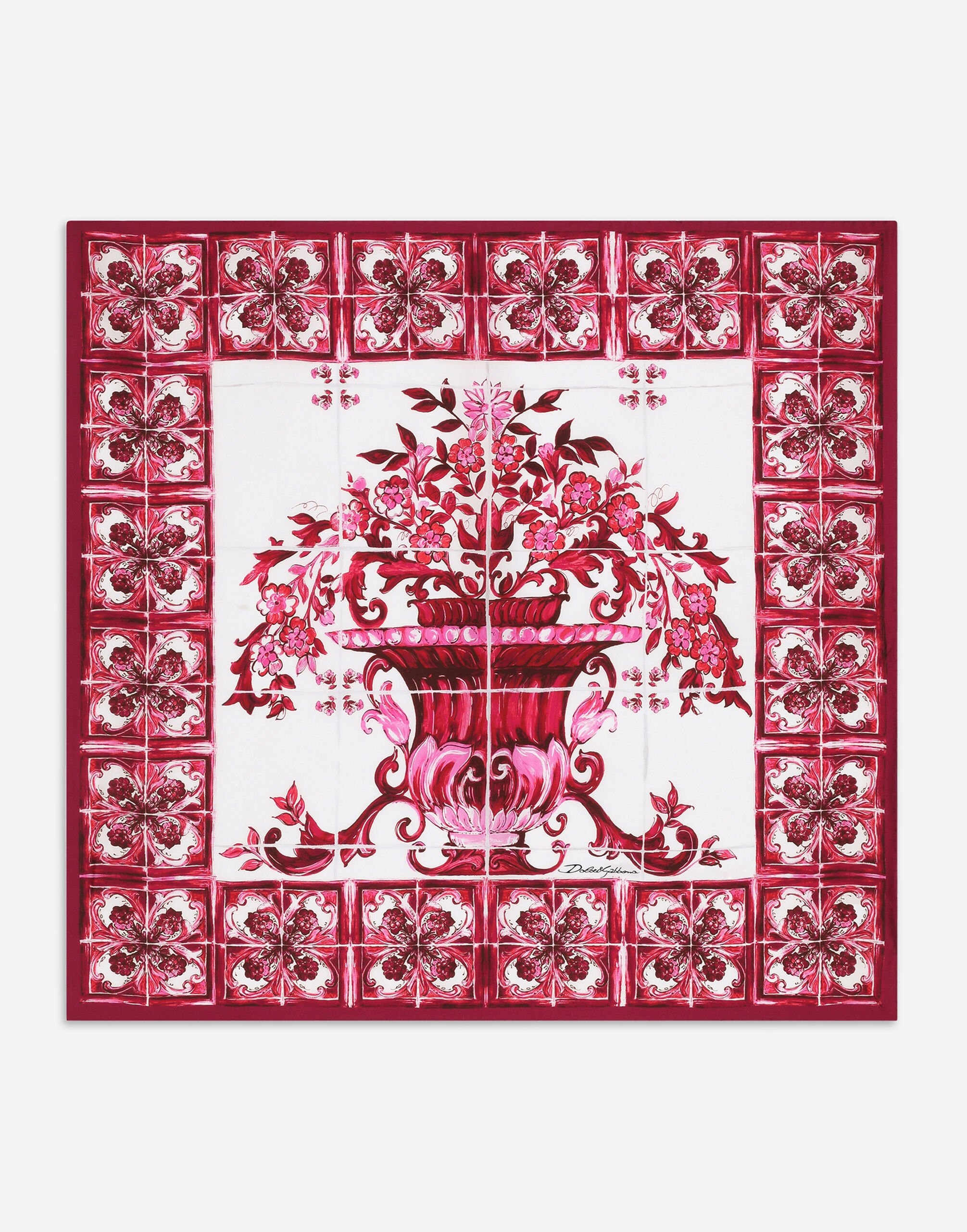 Majolica print scarf (70 x 70) - 1