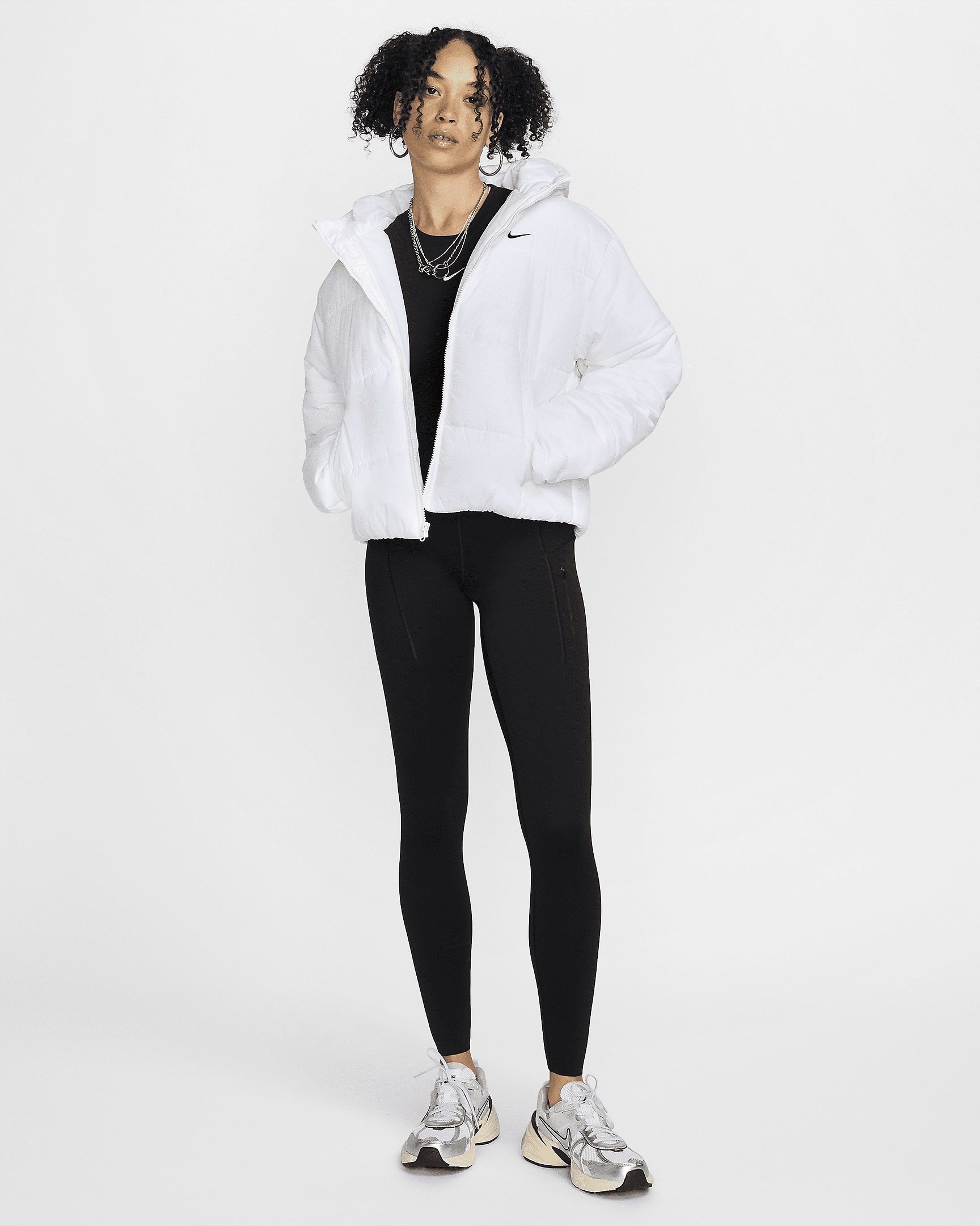 Nike Sportswear Classic Puffer Women's Therma-FIT Loose Hooded Jacket - 10