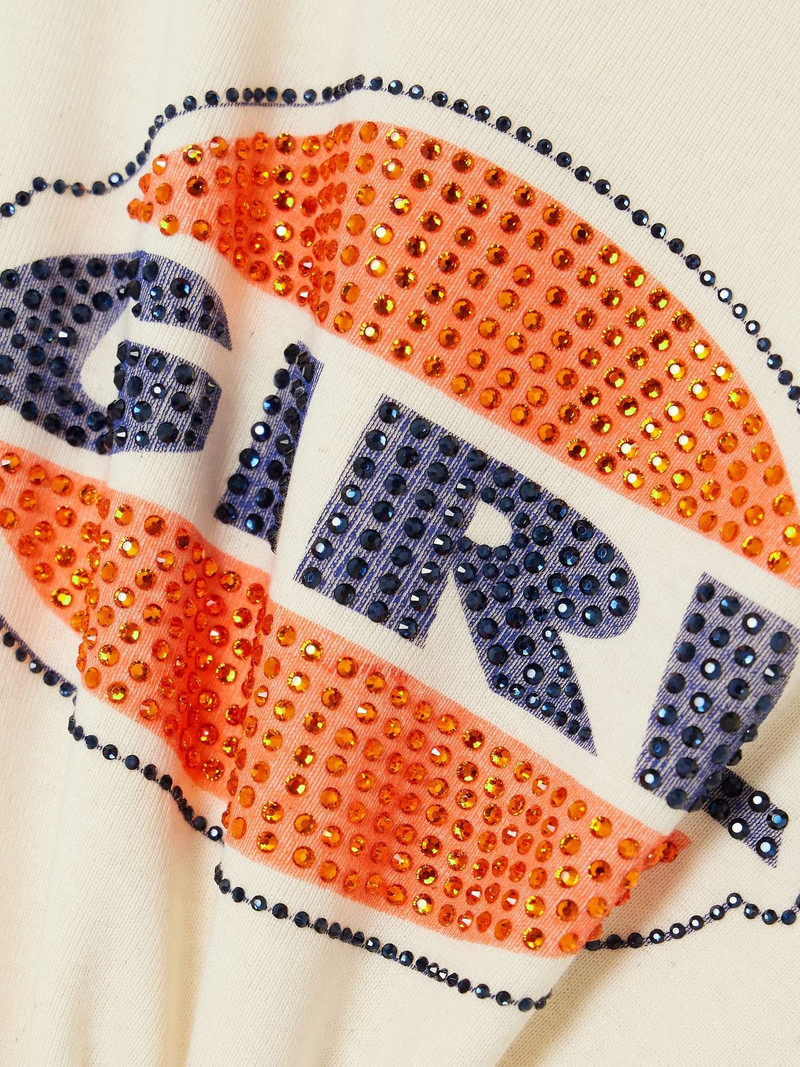 + NET SUSTAIN + Pamela Anderson crystal-embellished printed organic cotton-jersey T-shirt 4