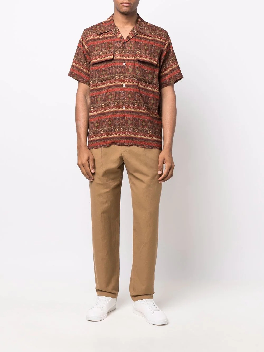 mid-rise straight-leg chinos - 2