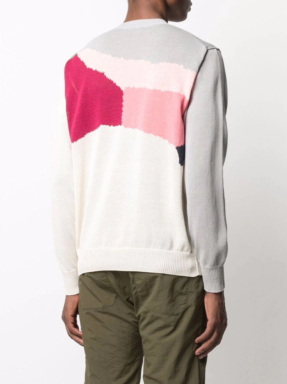 colour-block knitted jumper - 5