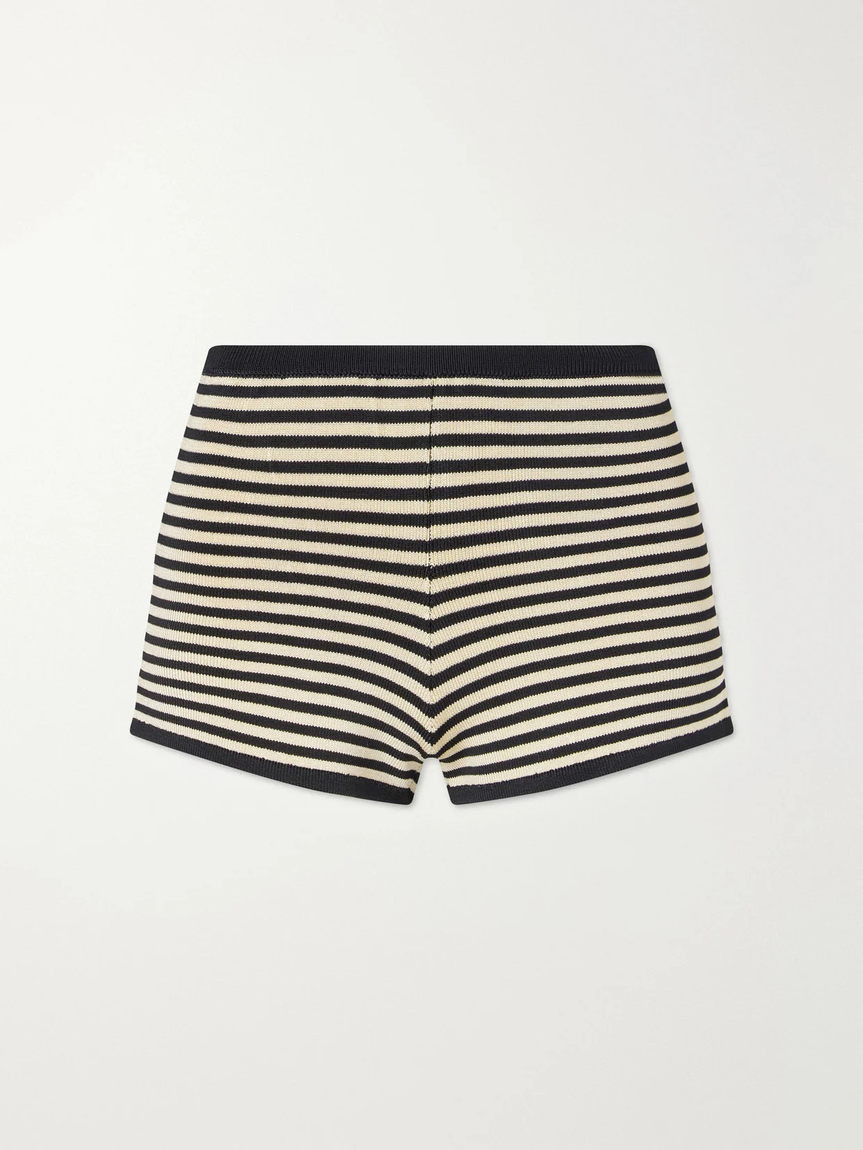 Striped Stretch-knit Shorts - 1