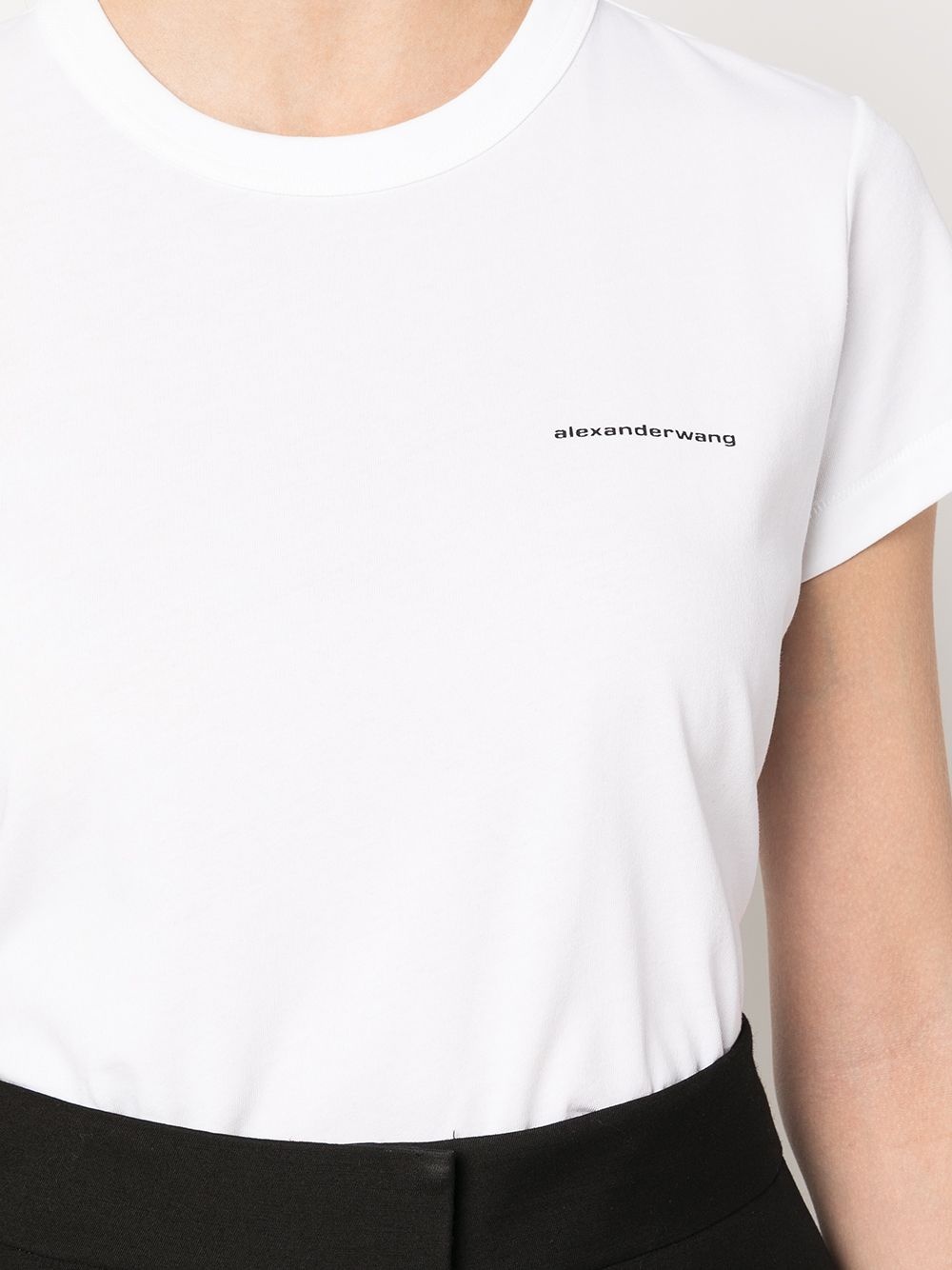 shrunken logo T-shirt - 5