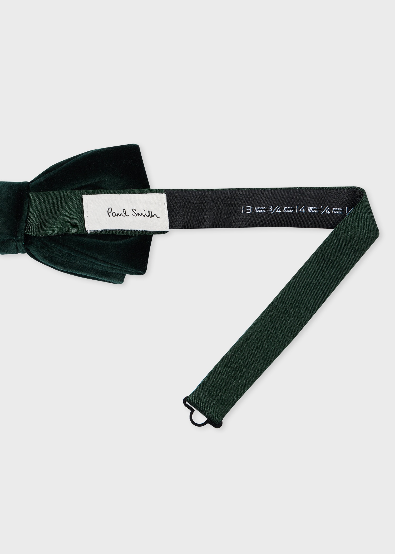 Dark Green Velvet Bow Tie - 2