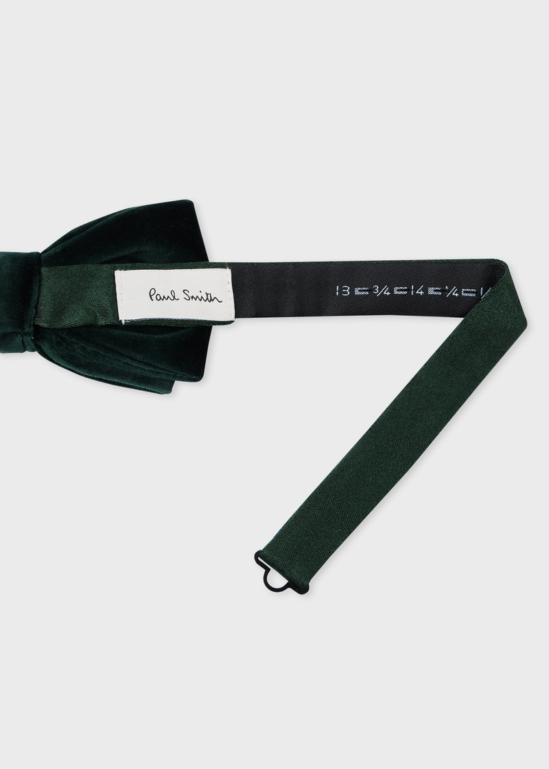 Paul Smith Dark Green Velvet Bow Tie outlook