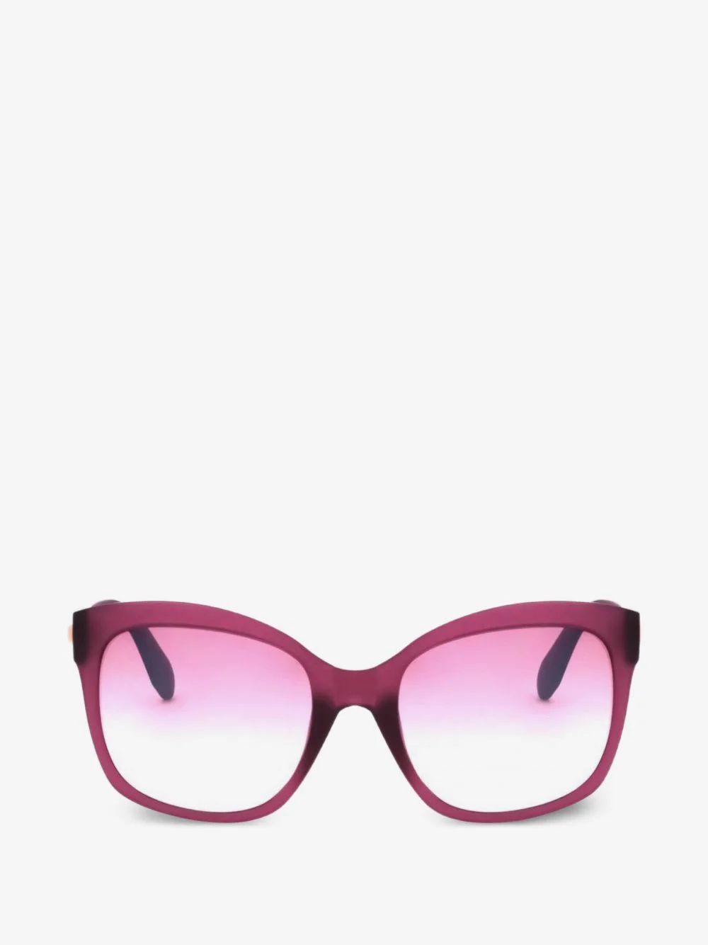 matte-finish geometric-frame sunglasses - 1