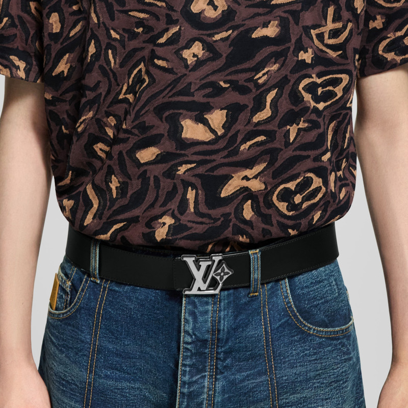 LV Flower Camoflage 40mm Reversible Belt 5