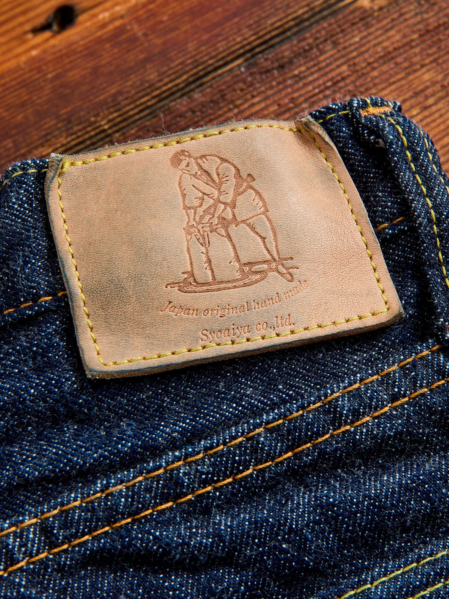 PBE-003 17oz Beige Core Pop-up Selvedge Denim - Regular Straight Fit - 6