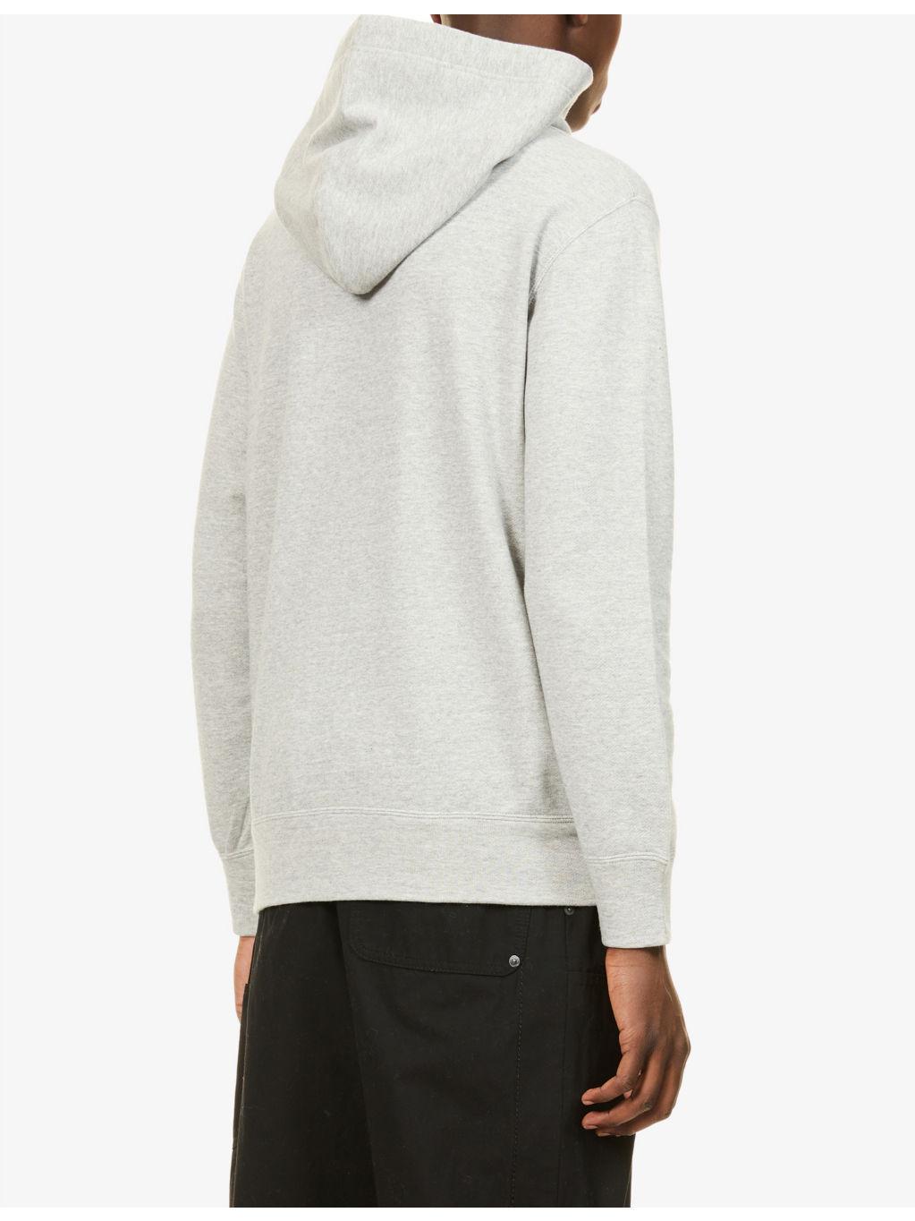 Logo-embroidered cotton-jersey hoody - 4