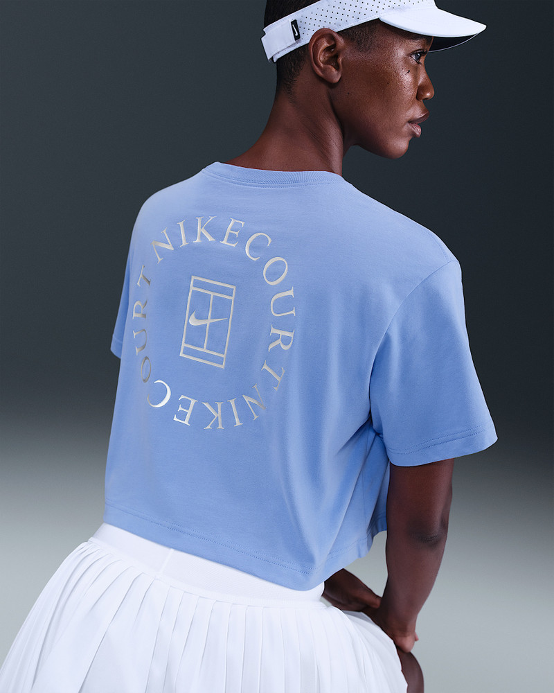 Nike Nike Slam Women's Dri-FIT Short-Sleeve Cropped Tennis T-Shirt outlook