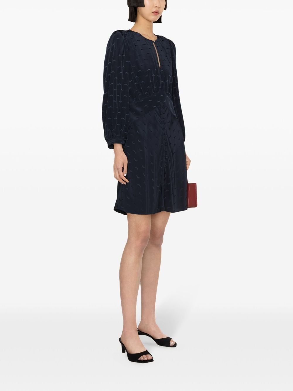 Rhodri wings-jacquard dress - 3
