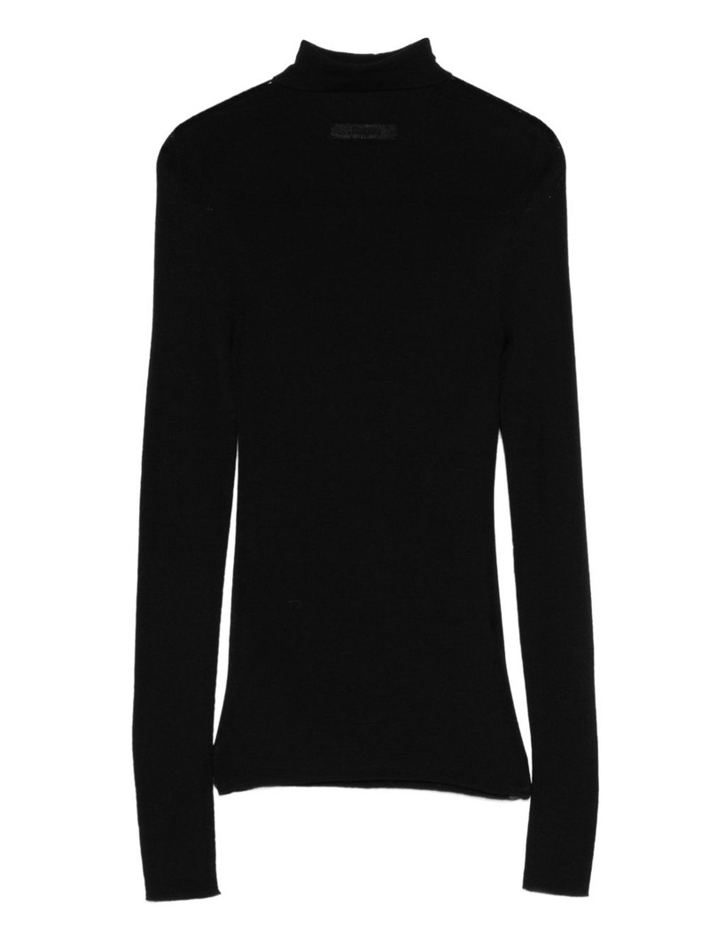 high-neck long-sleeve sweater 1