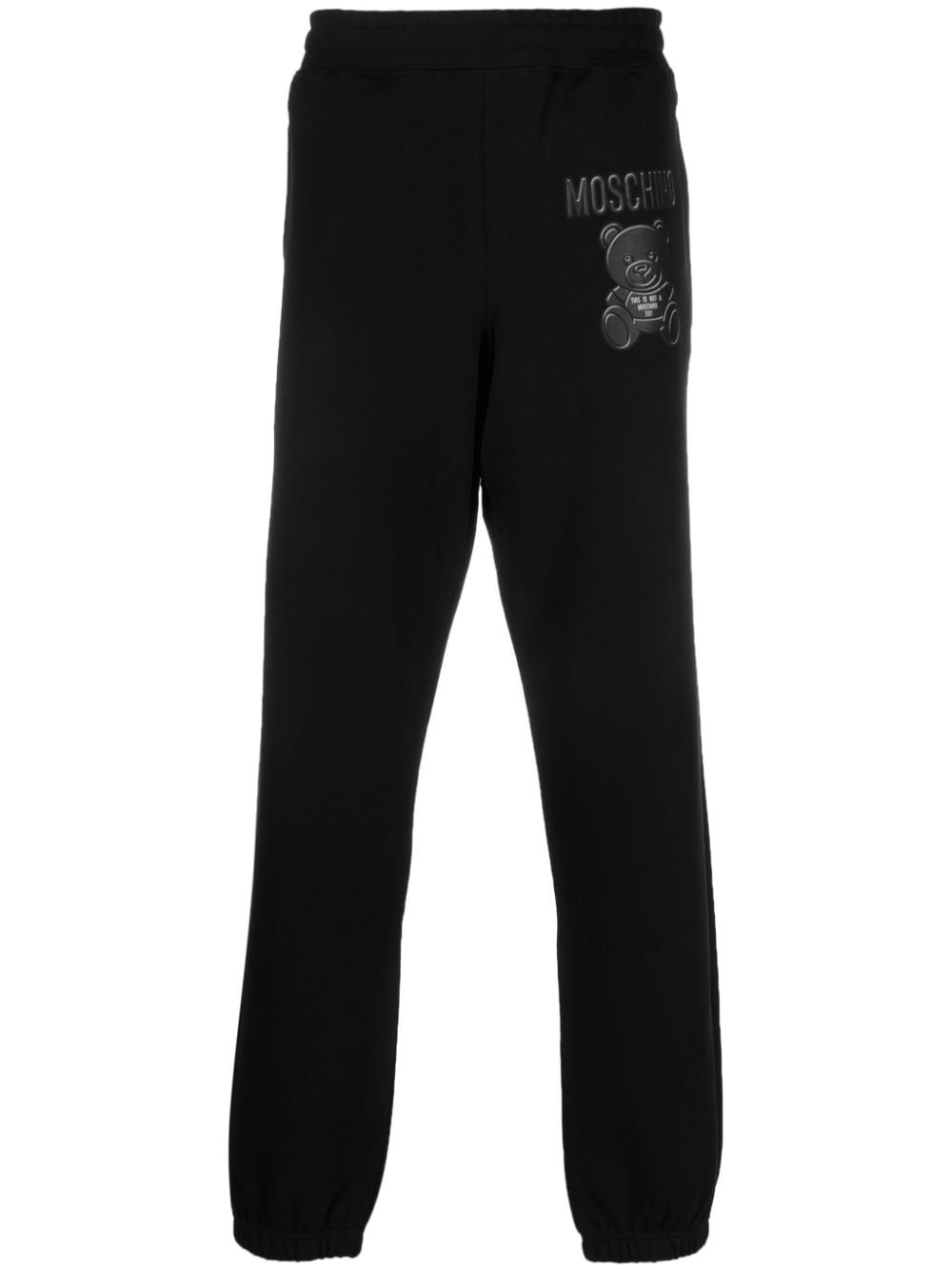 logo-print organic cotton track pants - 1