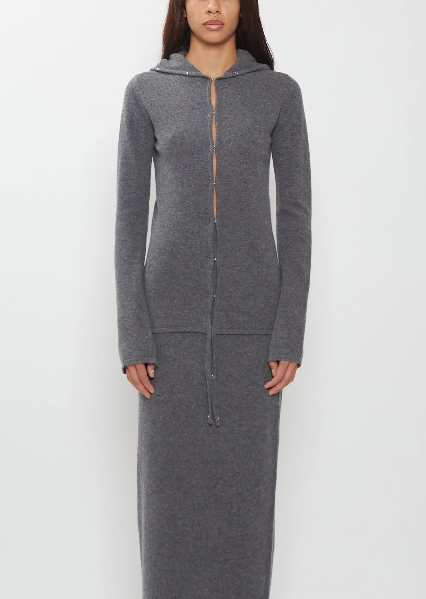 Hook and Eye Merino Wool Cardigan - 1