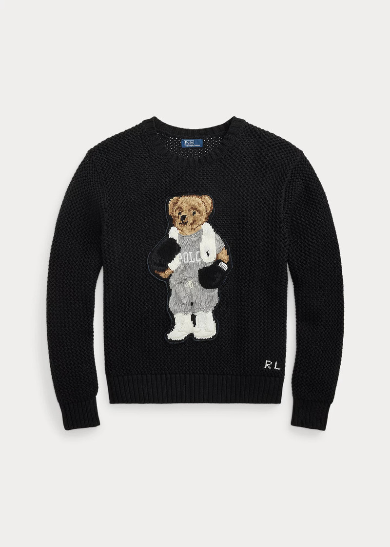 Polo Bear Cotton Crewneck Sweater 1