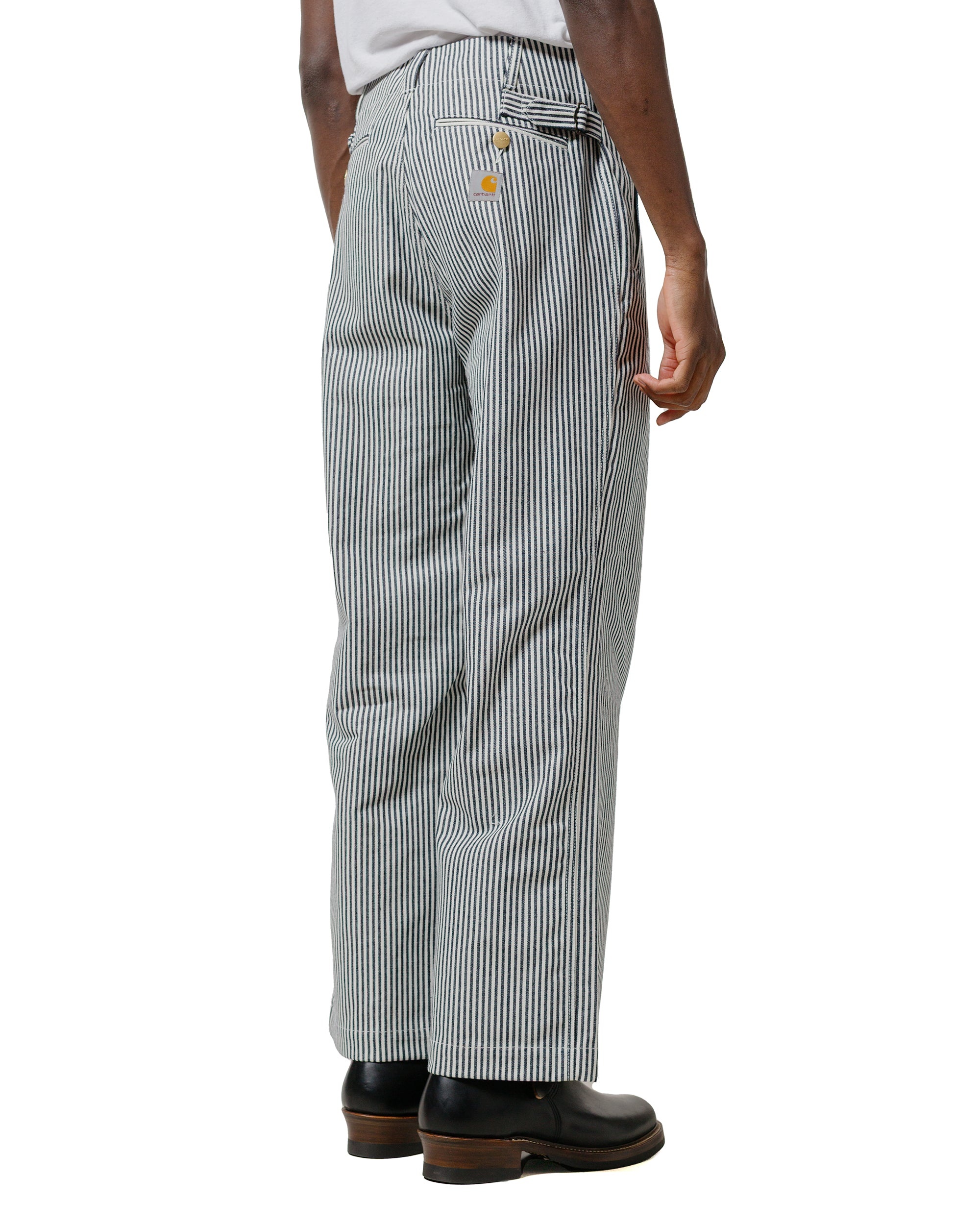 Carhartt W.I.P. Striped Pant Indigo/White - 3