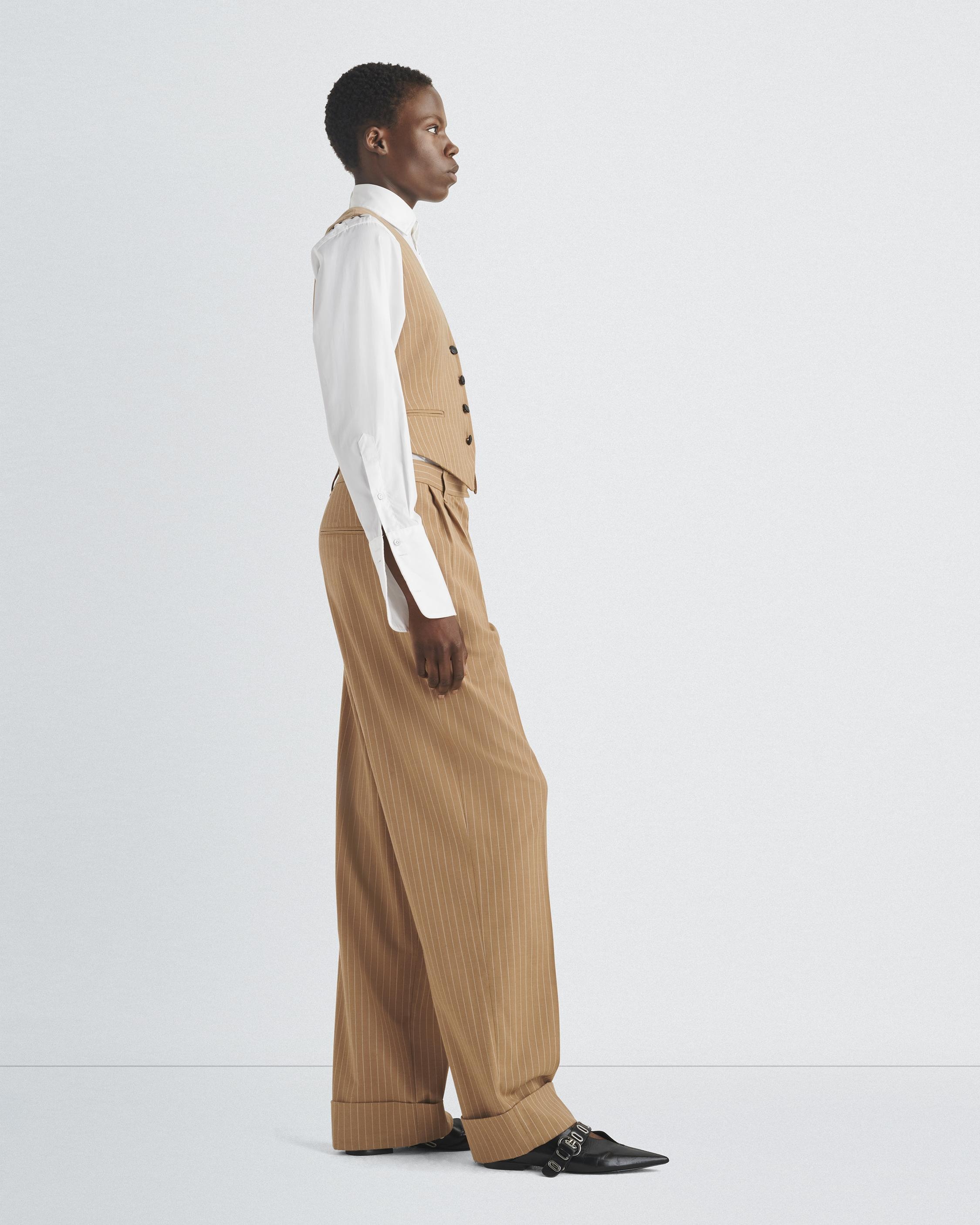 Priya Striped Wool Vest
Tailored Fit - 4