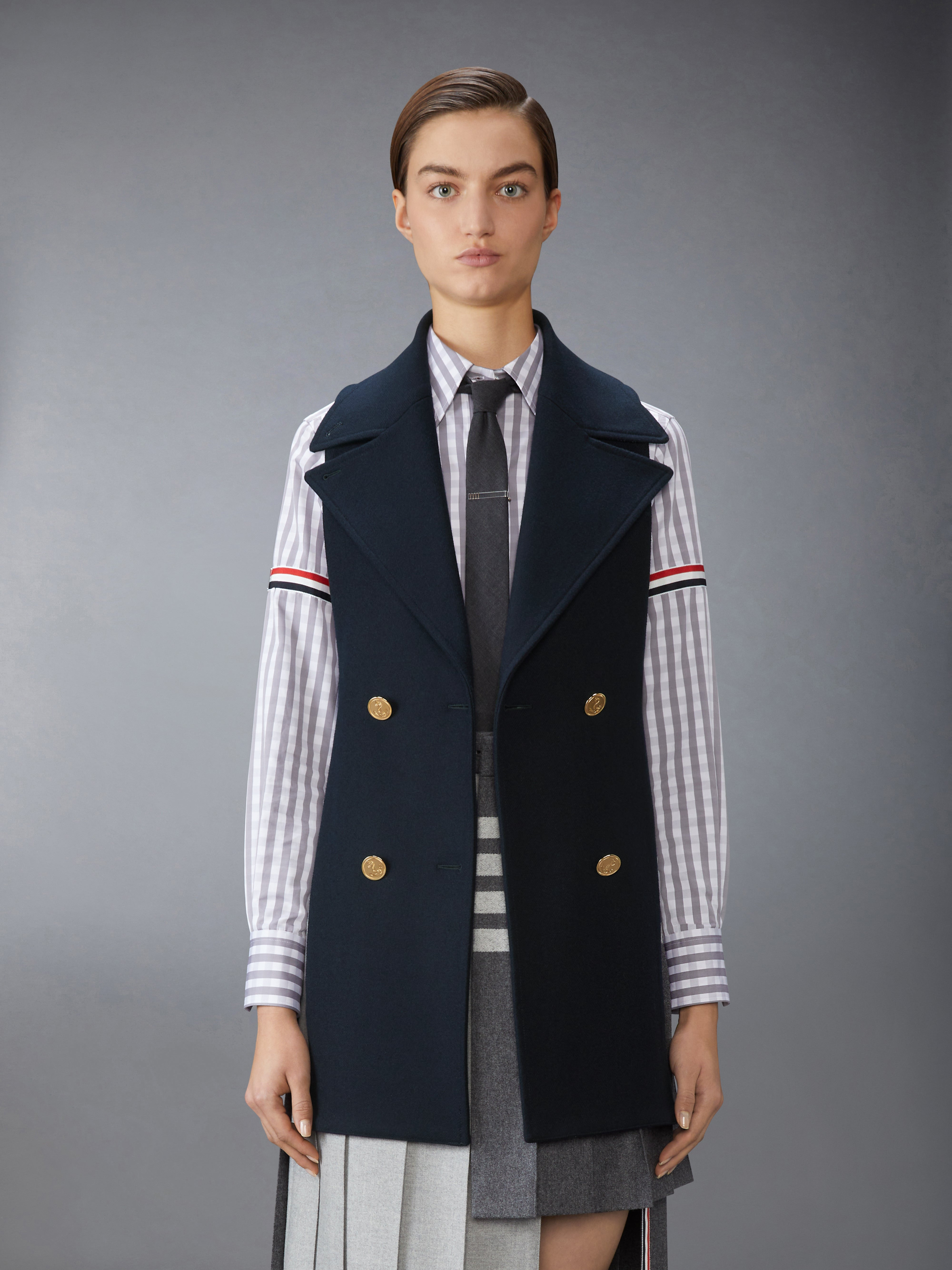 MELTON 4-BAR PEACOAT - 4