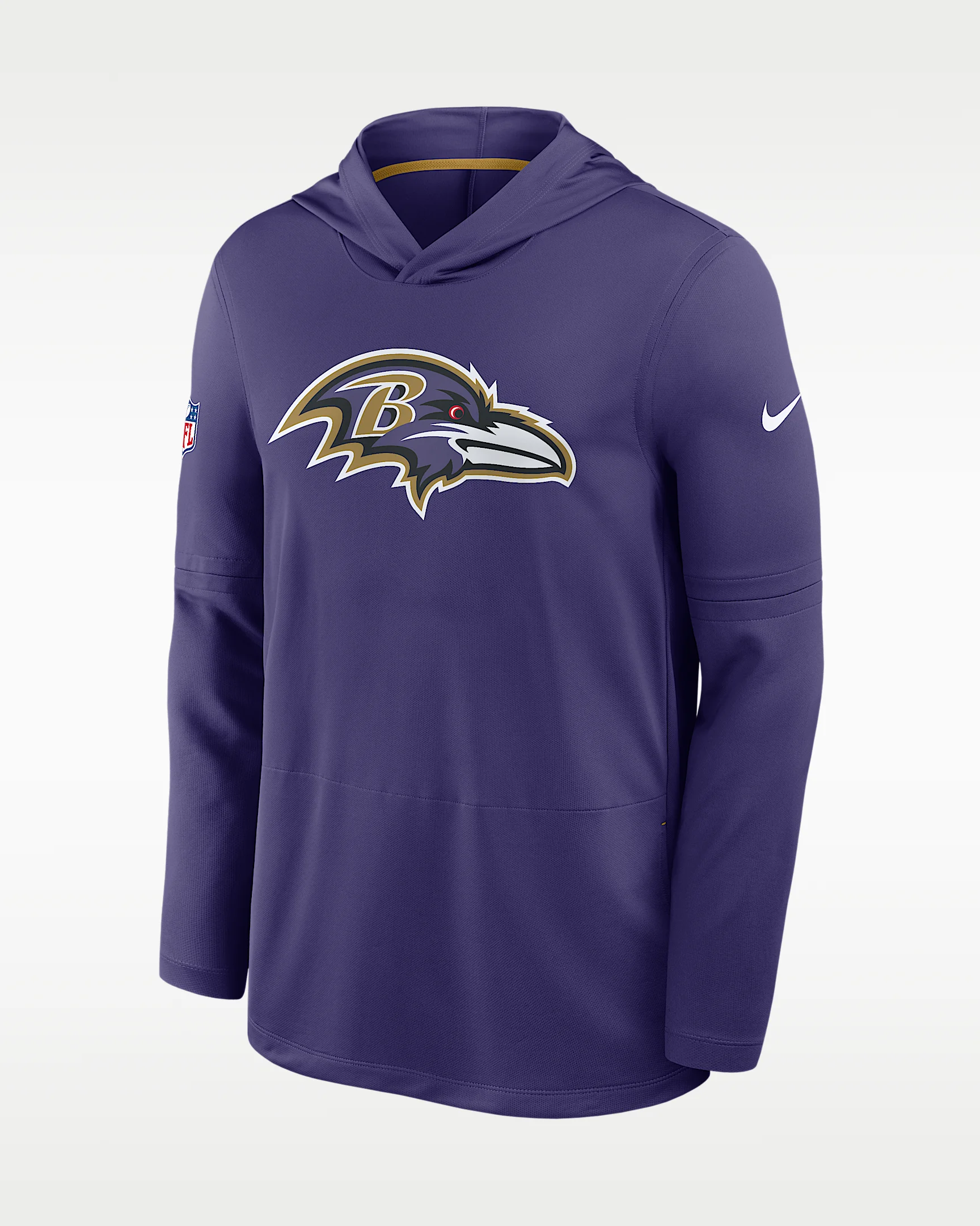 Baltimore Ravens Alt Men's Nike Dri-FIT NFL Long-Sleeve Hooded Top - 1