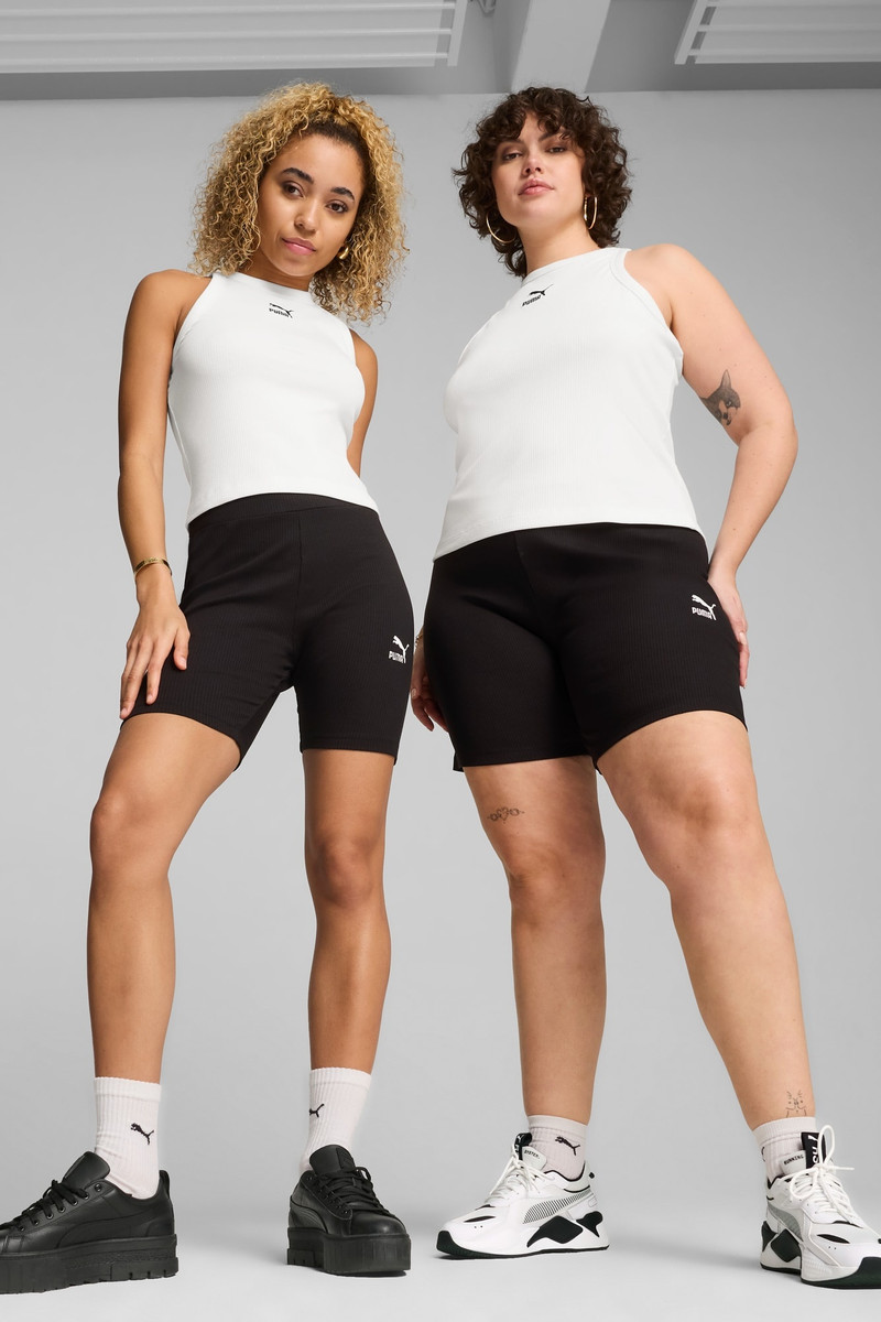 PUMA CLASSICS Women's Ribbed Short Tights outlook