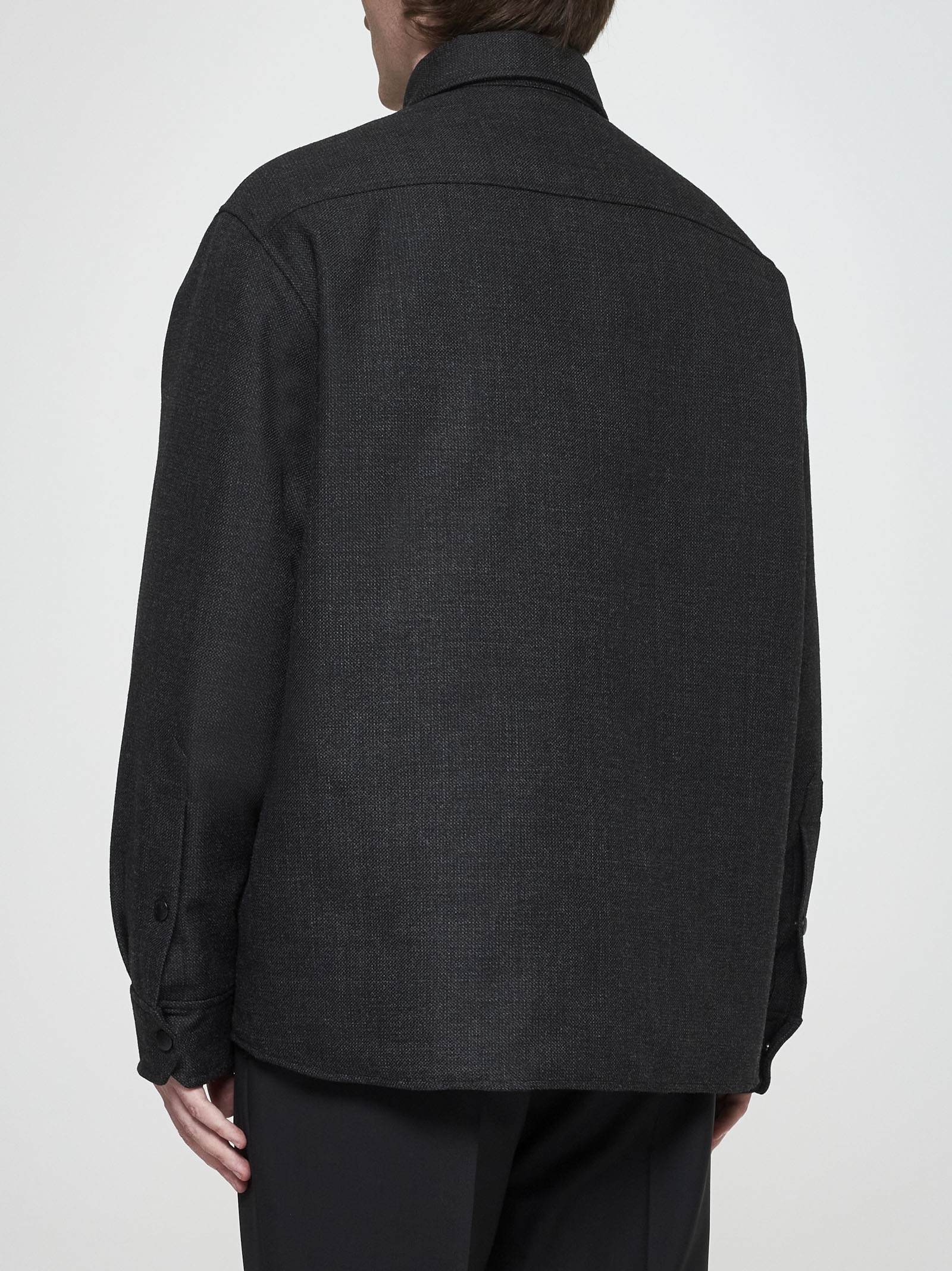 Valentino wool overshirt - 4